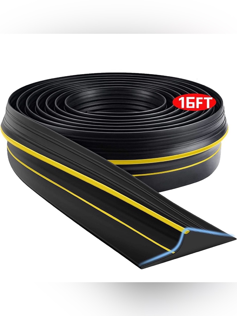 Universal Garage Door Threshold‎ Seal Strip Bottom Rain Waterproof Rubber 16ft